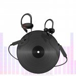 Wholesale Hook Style Bluetooth Earphone Headset with MicroSD Music Slot MSF1 (Black)